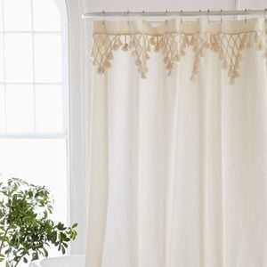 Urban Outfitters Fringe Shower Curtain